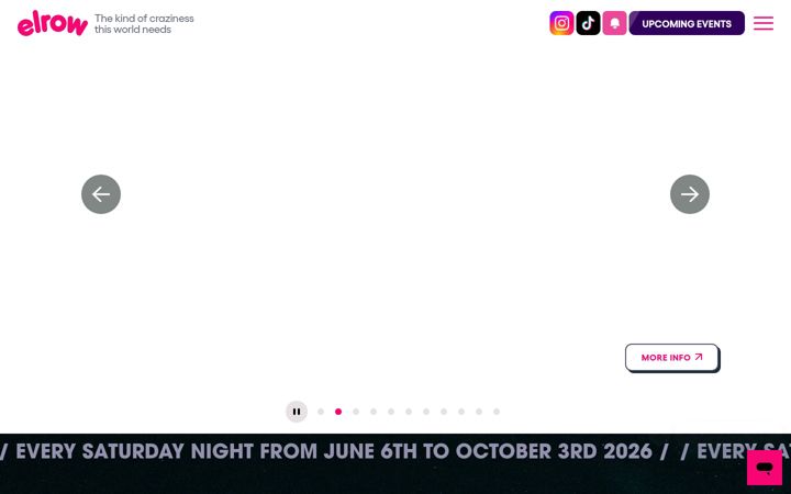 Screenshot of elrow.com