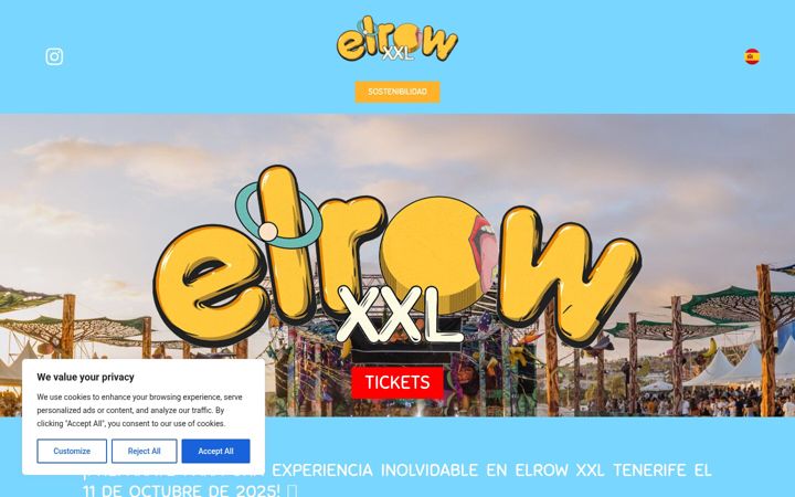 Screenshot of elrowcanarias.es