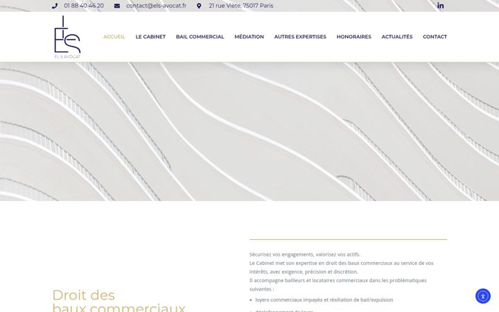 Screenshot ta' els-avocat.fr