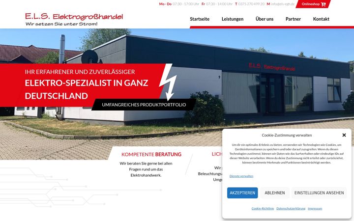 Képernyőkép: els-egh.de