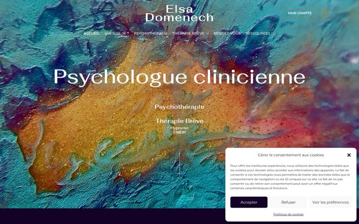 Screenshot ta' elsa-domenech.fr