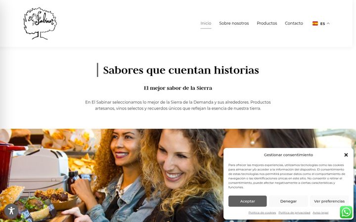 Screenshot of elsabinar.es