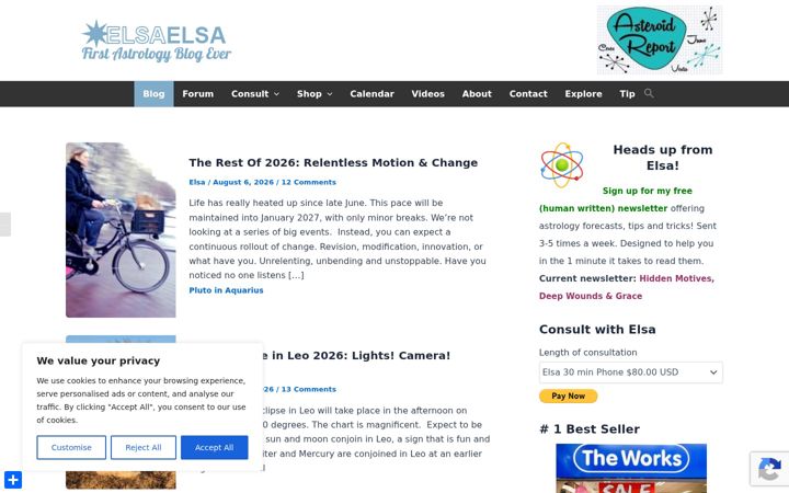 Screenshot of elsaelsa.com