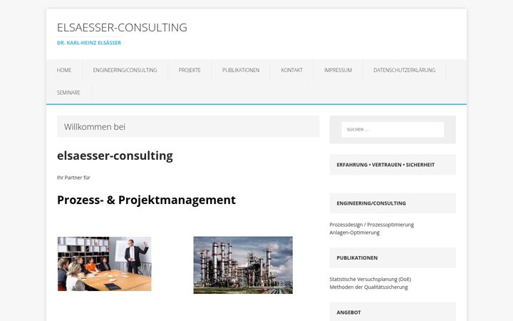 Skärmbild av elsaesser-consulting.de