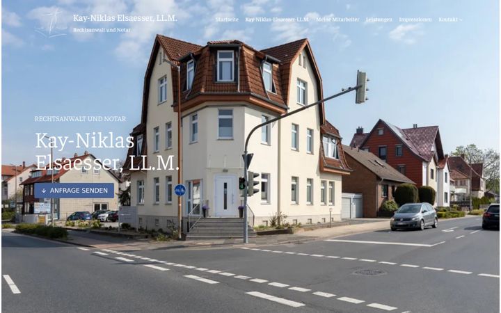 Skärmbild av elsaesser-llm.de