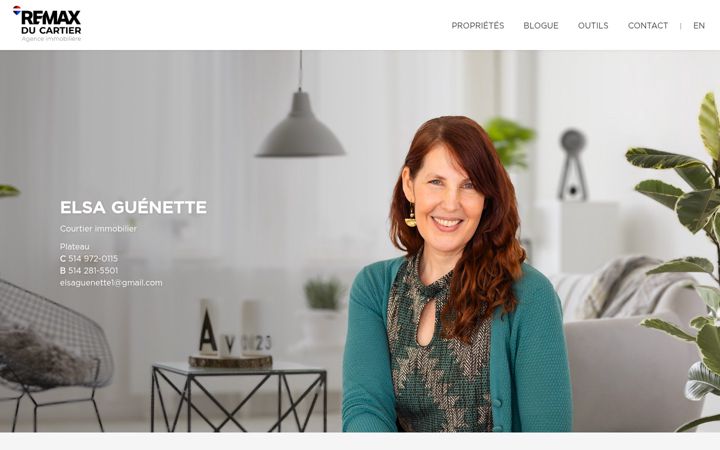 Screenshot of elsaguenette.com