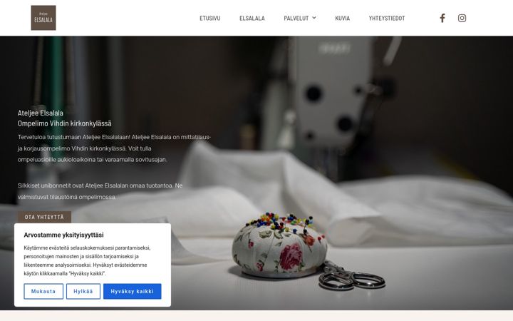 Screenshot di elsalala.fi
