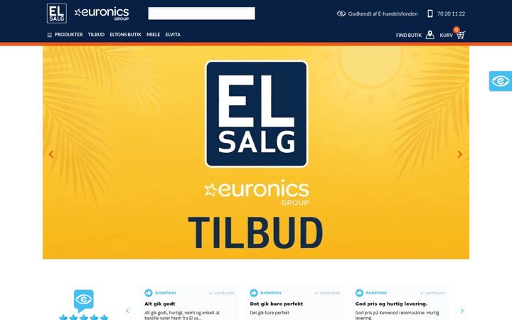 Screenshot di elsalg.dk