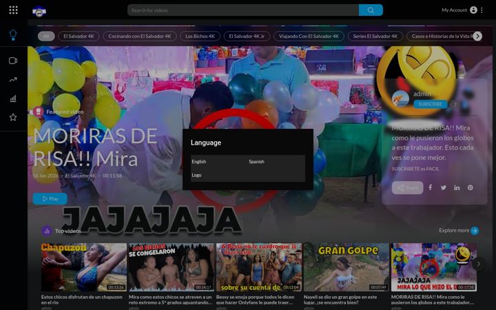 Screenshot of elsalvador4ktv.com