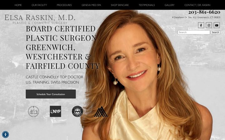 Screenshot of elsaraskinmd.com