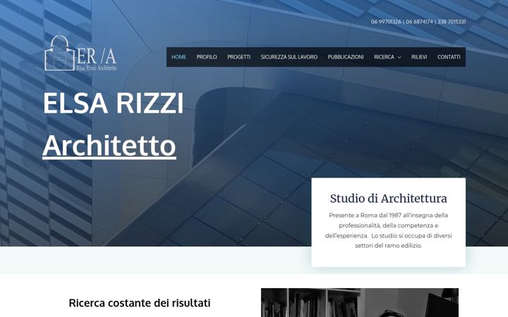 Screenshot of elsarizzi.com