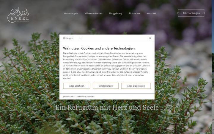 Screenshot of elsas-enkel.de