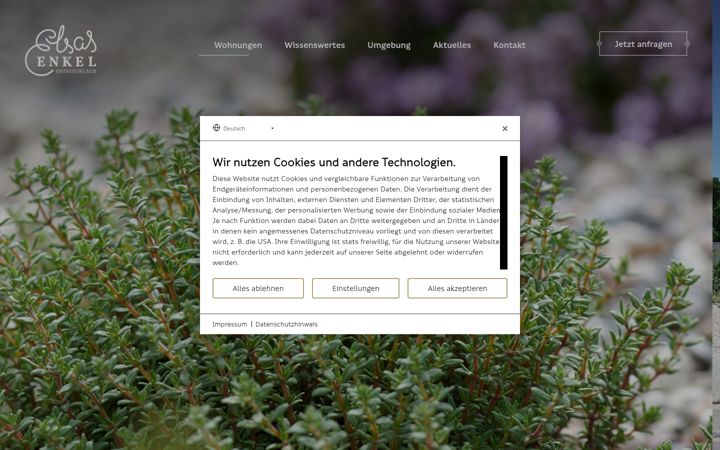 Screenshot of elsasenkel.de