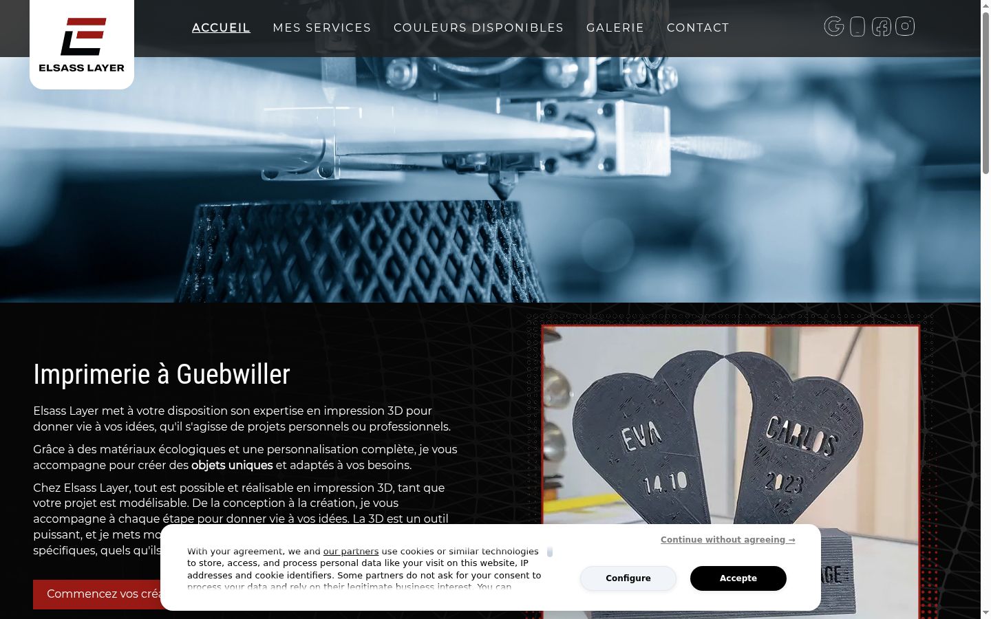 Screenshot tal-banner tal-kunsens muri qabel kwalunkwe interazzjoni