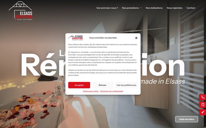 Screenshot di elsassrenovation.fr