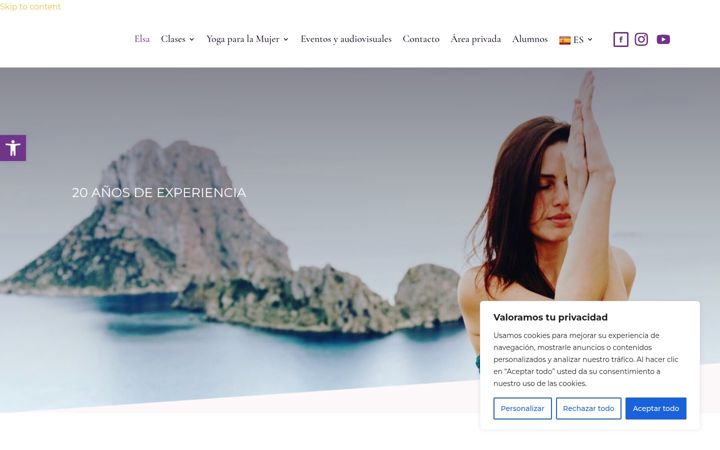 Screenshot of elsayoga.es