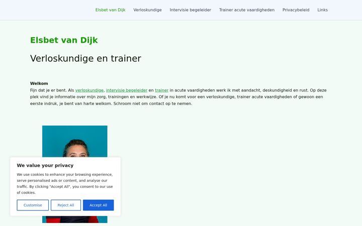 Snímek obrazovky elsbetvandijk.nl