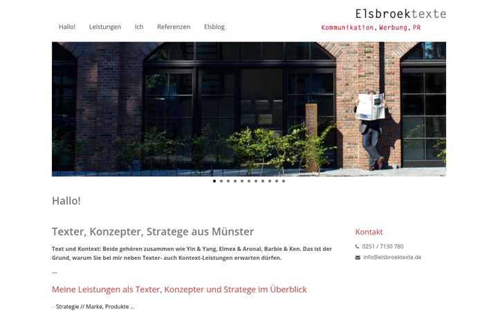 Screenshot of elsbroektexte.de