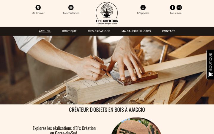 Screenshot of elscreation.fr