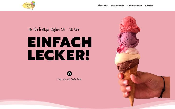 Screenshot of elsdorfer-eis.de