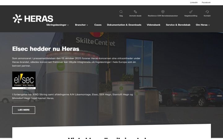 Screenshot di elsec.dk