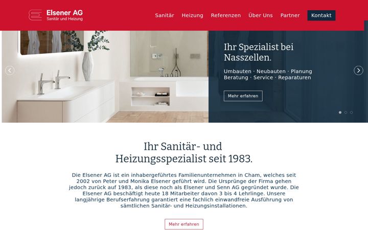 Skärmbild av elsener-sanitaer.ch