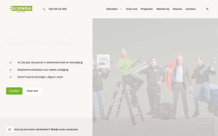 Screenshot of elsenga.nl