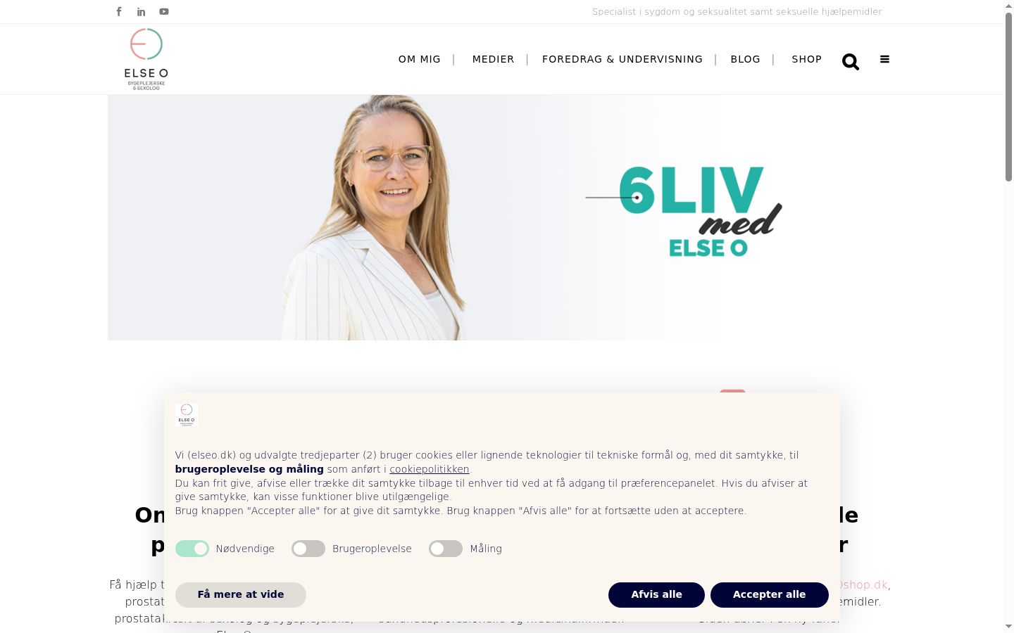 Screenshot tal-banner tal-kunsens muri qabel kwalunkwe interazzjoni
