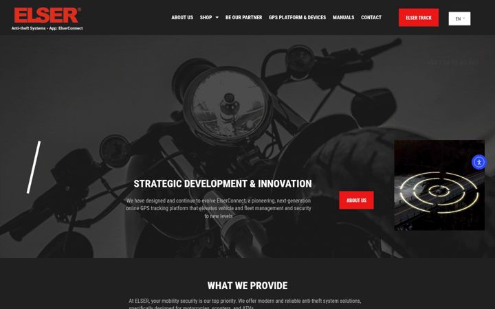 Screenshot of elseralarms.com