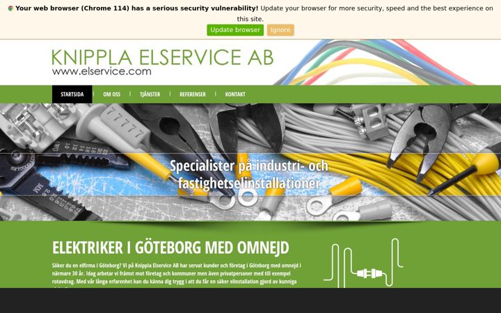 Screenshot of elservice.com