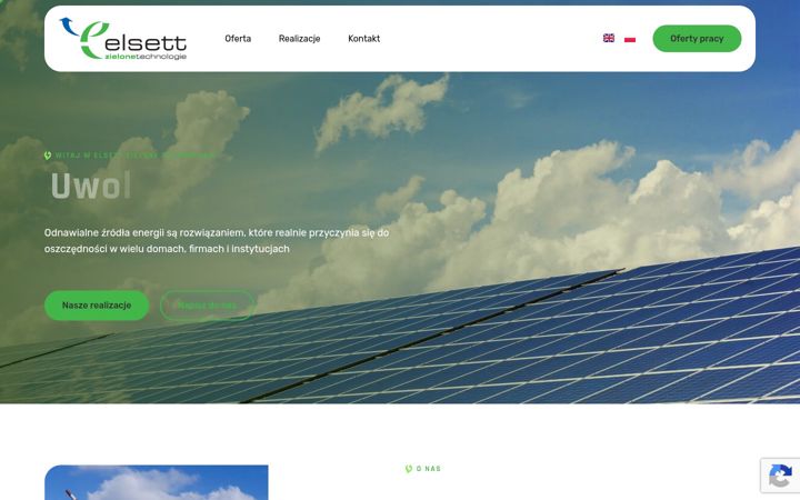 Snímek obrazovky elsett.com.pl