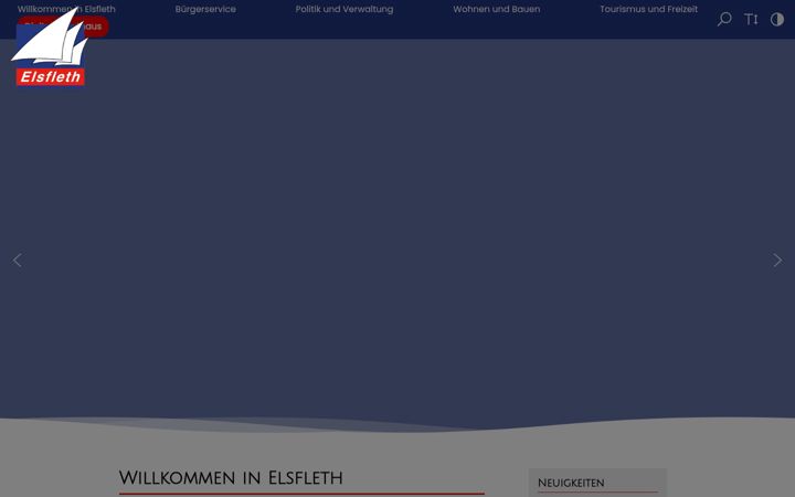Screenshot of elsfleth.de