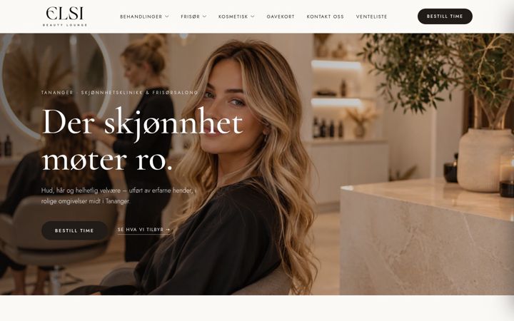 Screenshot van elsibeautylounge.no