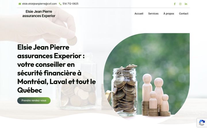 Captură de ecran a elsieassurancesgreatway.ca