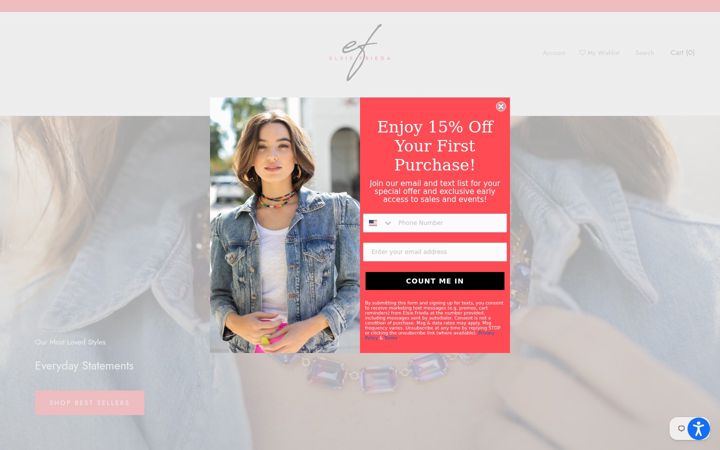Screenshot of elsiefrieda.com