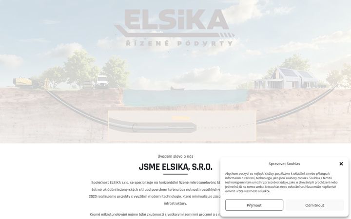 Snímek obrazovky elsika.cz
