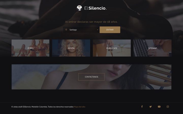 Screenshot of elsilencio.cl