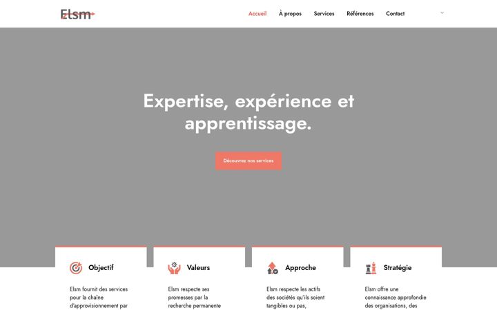 Screenshot of elsm-business.com