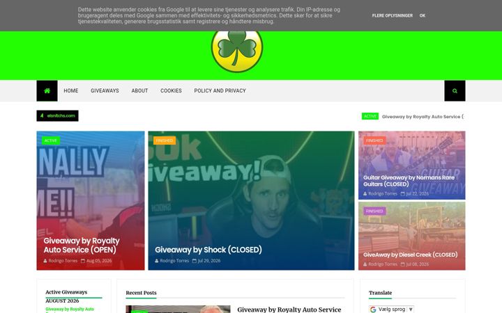 Screenshot of elsnitchs.com