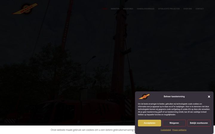 Screenshot of elst-cranes.com