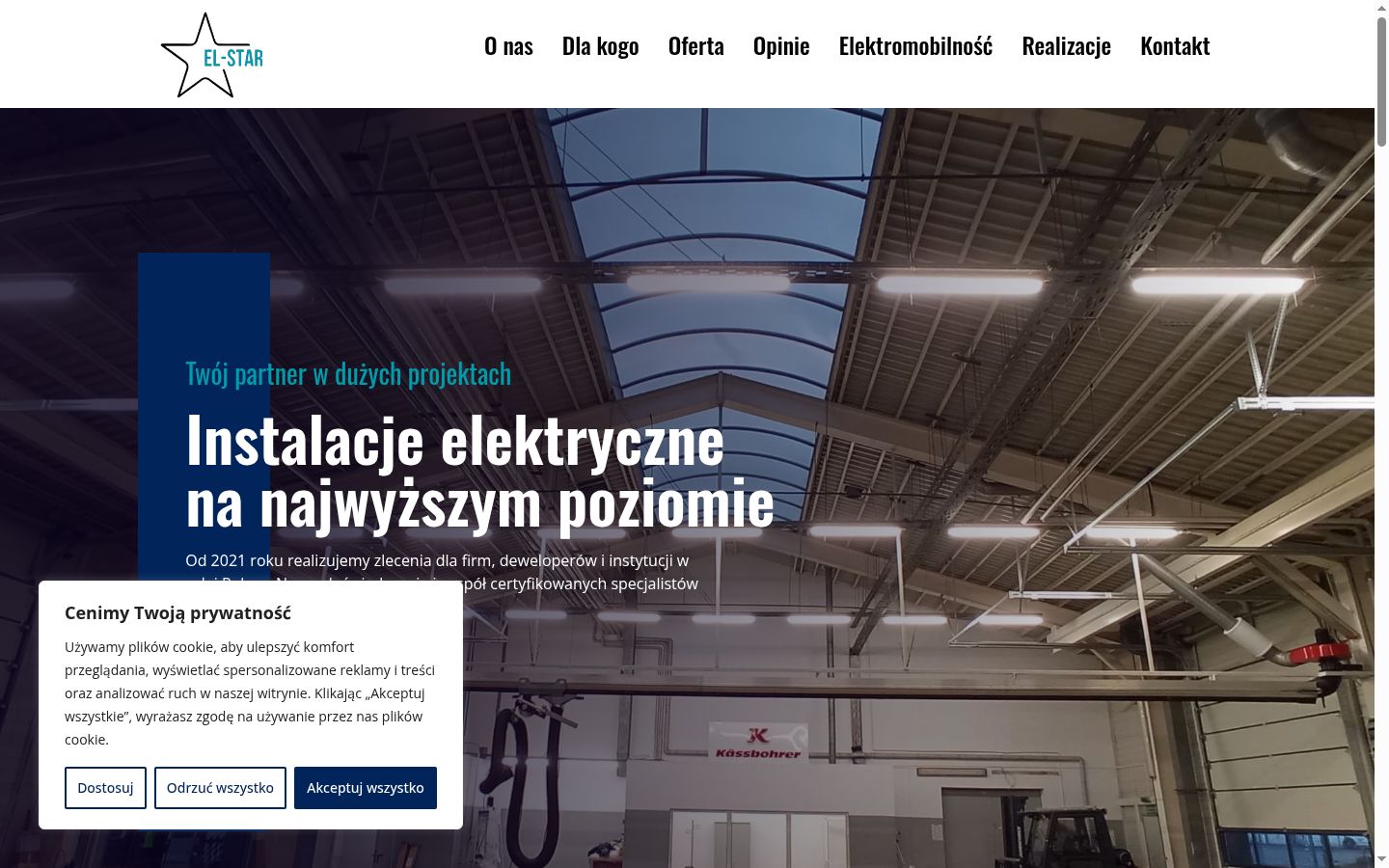 Zrzut ekranu banera zgody wyświetlanego przed jakąkolwiek interakcją