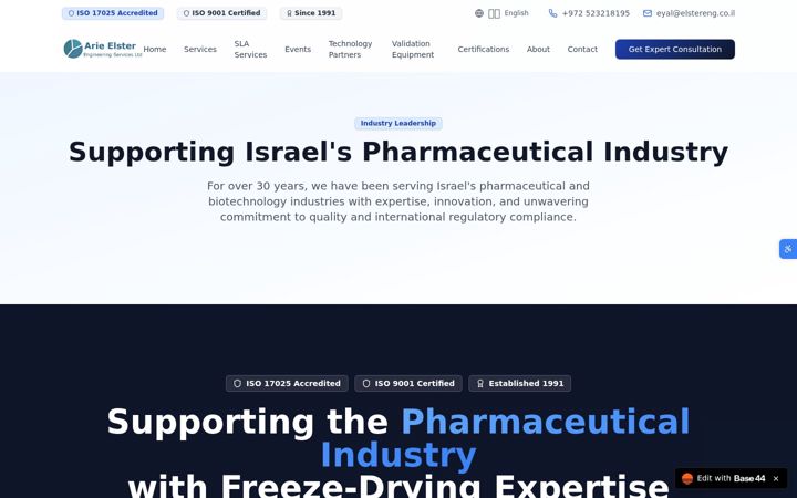 Screenshot of elstereng.com