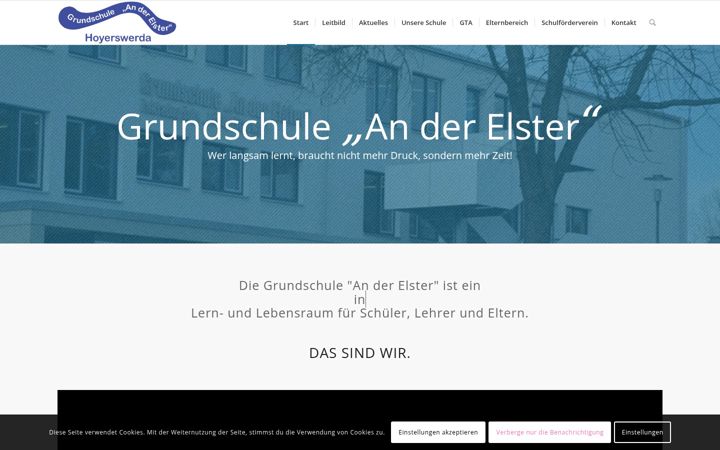 Ekrano kopija elsterschule.de