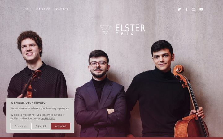 Screenshot of elstertrio.com
