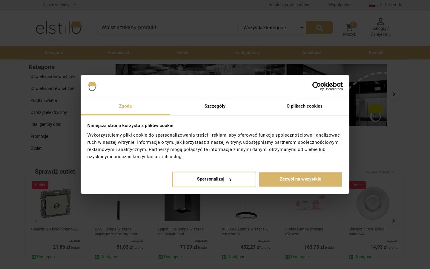 Snímek obrazovky baneru souhlasu zobrazeného před jakoukoli interakcí