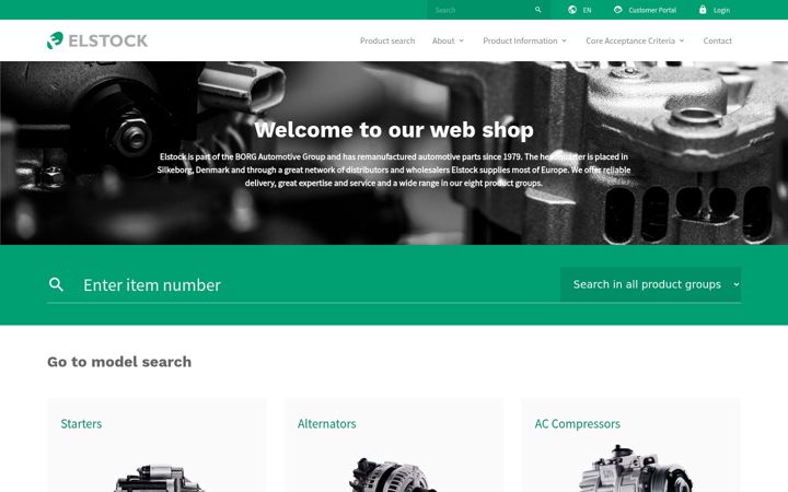 Screenshot of elstock.com
