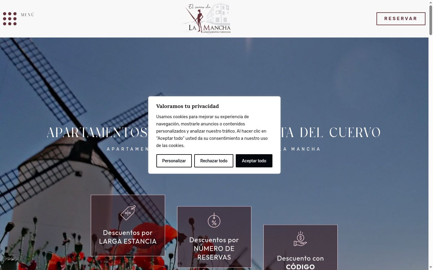 Screenshot tal-banner tal-kunsens muri qabel kwalunkwe interazzjoni