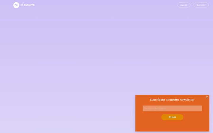 Screenshot of elsusurro.com