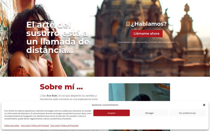 Screenshot of elsusurrodeeva.com