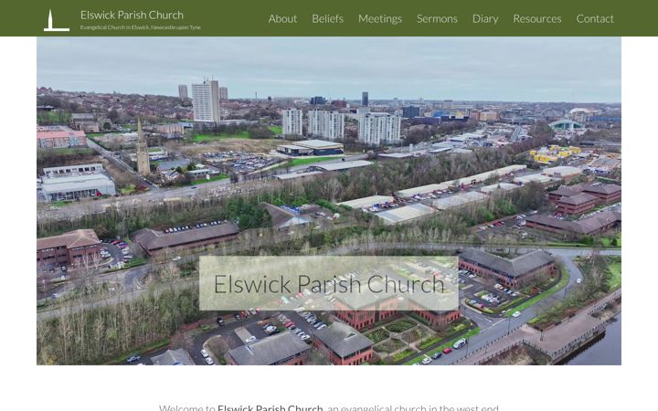 Screenshot of elswickchurch.org